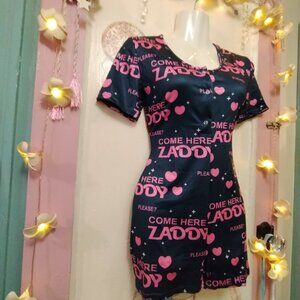 Abafip (M) Zaddy Print Romper